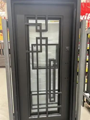 JRSD09 LH MODERN IRON DOOR 38"X81" NET FRAME