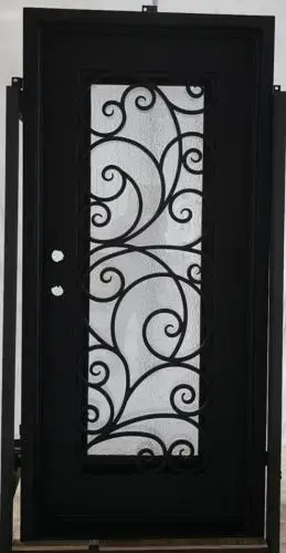 JRSD03 LH SCROLL IRON DOOR 38"X81" NET FRAME