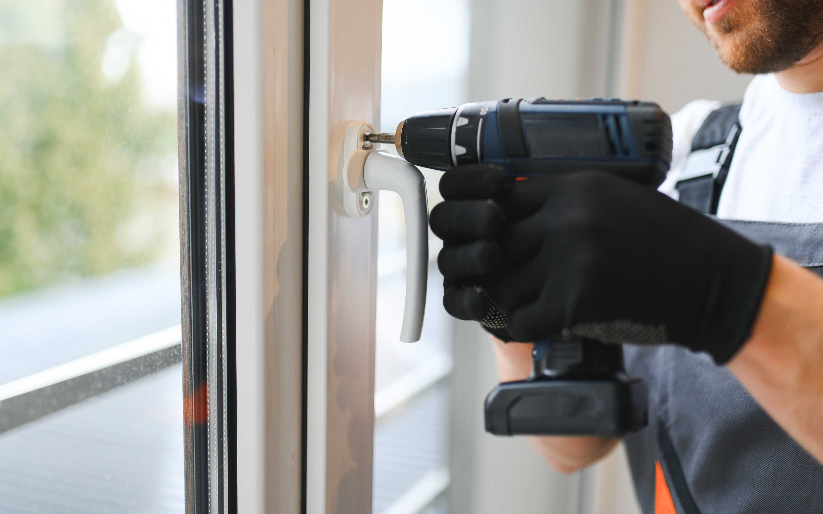 home window replacement showing old damaged window with condensation and drafts