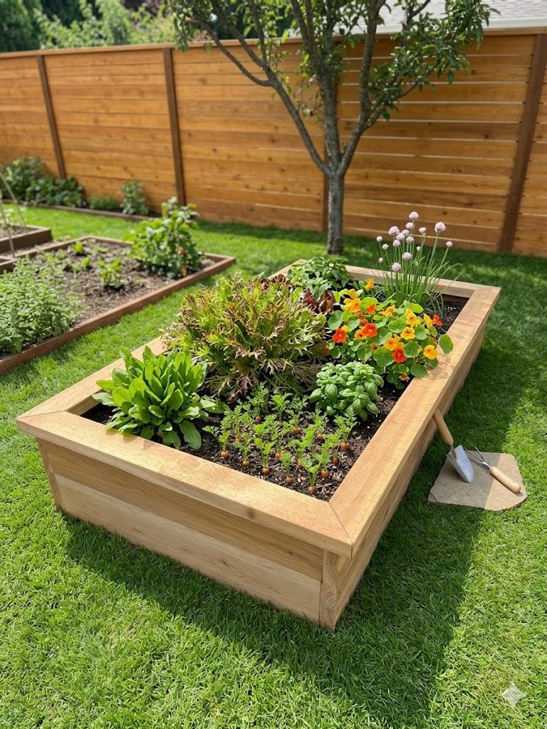 3'X8' CEDAR RAISED GARDEN BED