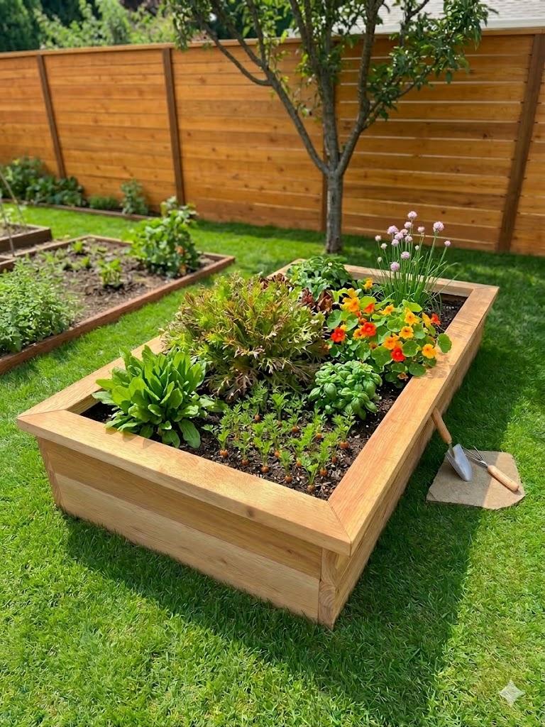 3'X6' CEDAR RAISED GARDEN BED