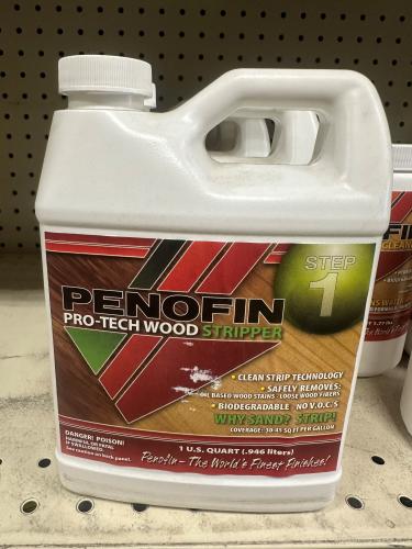 Penofin Pro Tech Wood Stripper Quart - Step 1