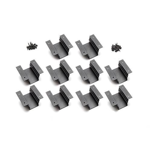 Enhance Steel Cocktail Brackets, Black  (10/PK)
