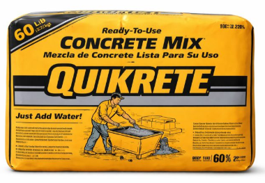 60# PRE MIX CONCRETE 56 bag / Pallet, Pallet Charge for Full Pallet Orders (Refundable)