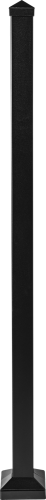 Cinch 2x2x46" Post w/ Base, Satin Black (Bottom of Stairs)