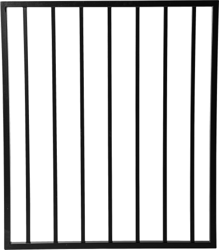 Cinch 34"x36" Wide Horz. Gate Panel, Satin Black (Hinges & Latch Sold Separately)