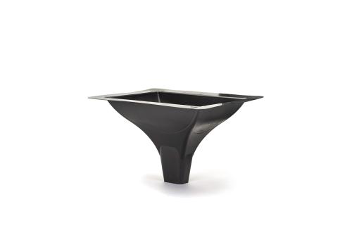 RainEscape Downspout Black (use 1-per trough)