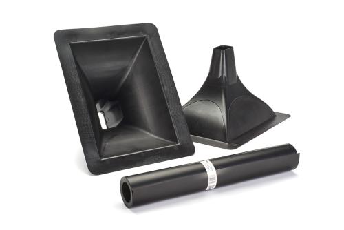 RainEscape 16' Trough Black, ***Trough ONLY (You need to purchase downspouts)