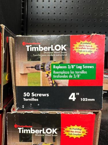 FastenMaster 4" TimberLok's Each (50 pc / Box)