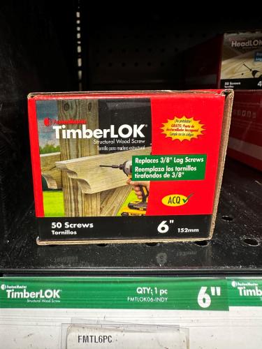 FastenMaster 6" TimberLok Each (50 pcs / Box)