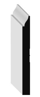 5-1/4" MDF OGEE BASE (16')Profile