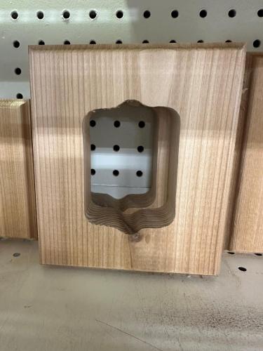 6"x7" RAW CEDAR ELECTRIC BLOCK