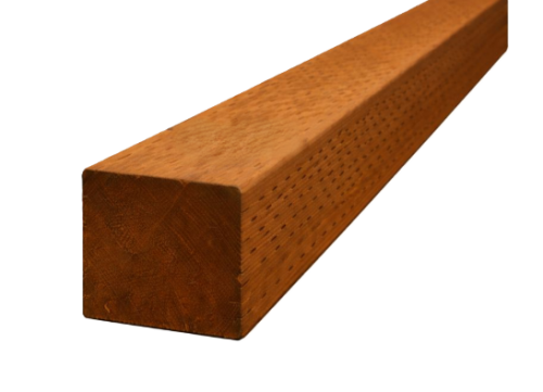 4-1/8"X4-1/8"X10' PRESSURE TREATED  PRO GRADE  CEDAR TONE (55/unit)