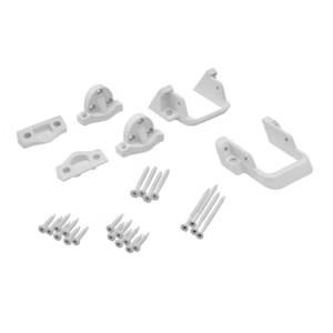 Select T-Rail STAIR Bracket Kit White