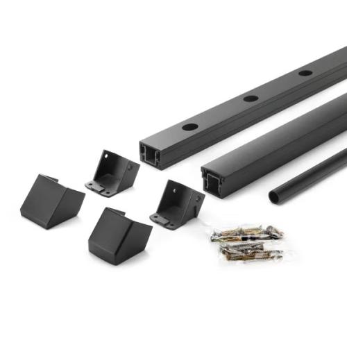 Signature 42"x8' Square Aluminum STAIR Baluster Kit (Comes w/ Top & Bottom Rail, Mounting Hardware, and Balusters)