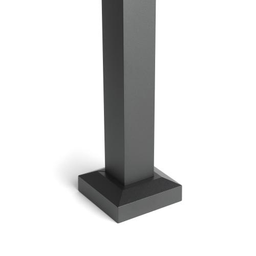 Signature 2.5"x53" Black Surface Mount Post w/ Base (Cap & Skirt included)