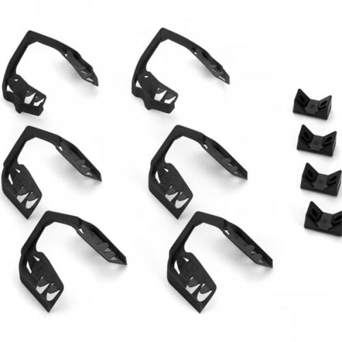 Transcend 45 Degree Gasket Black Bird's Mouth. (4-45deg Adapters for RSKB Rail Brackets, 2-Crown Top Rail Gaskets, and 4-Universal Top/Bottom Rail Gaskets Included)