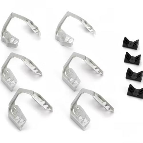 Transcend 22 Degree White Angled Rail Gaskets (2-Crown Top Rail Gaskets, and 4-Universal Top/Bottom Rail Gaskets Included)