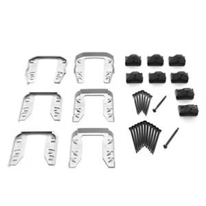 Transcend STAIR Cut Kit White (2-Crown Top Rail Gaskets, 4-Universal Top/Bottom Rail Gaskets, 4-RSB Rail Brackets, 8-Rail to Rail Bracket Fasteners, and 8-Rail to Post Fasteners INCLUDED)