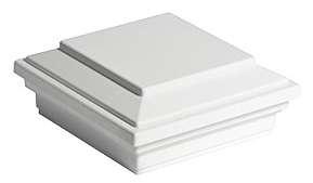 Transcend 4" Flat Post Cap WHITE