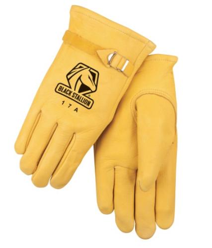Premium Elkskin Drivers Glove with Pull Strap Cuff