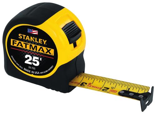 STANLEY FATMAX Tape 25 Ft 1/4 In