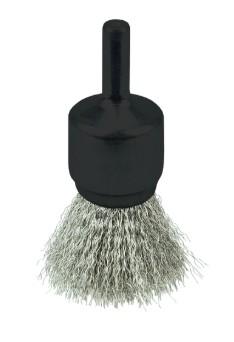 Crimped Wire End Brush 3/4", .006" Stainless Steel Fill