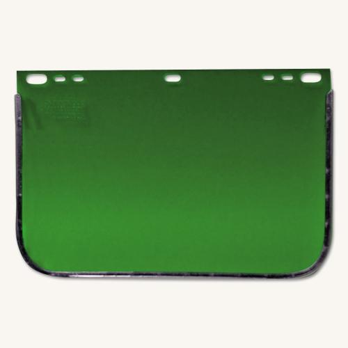 Visor, Light Green, Bound, 15-1/2 in L x 9 in H, Aluminum Bound