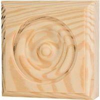 ROSETTE BLOCK 2-3/4IN PINE
