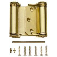 SPRING HINGE STN BRASS 3IN