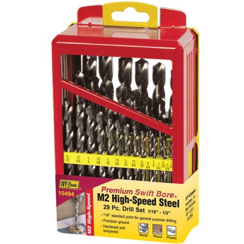 29PC DRILL BIT SET 1/16 - 1/2IN