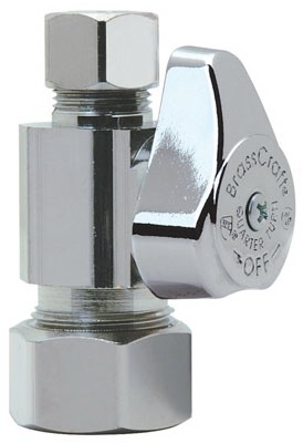 1/2X3/8 COMP VALVE STRT 1/4 TURN