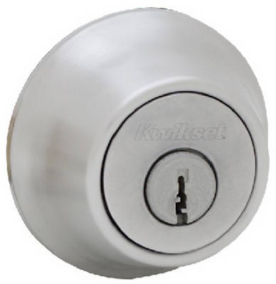 KWIKSET SAT CHR SGL KEYED DEADBOLT