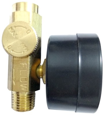 1/4" NPTF AIR ADJ VALVE W/GUAGE