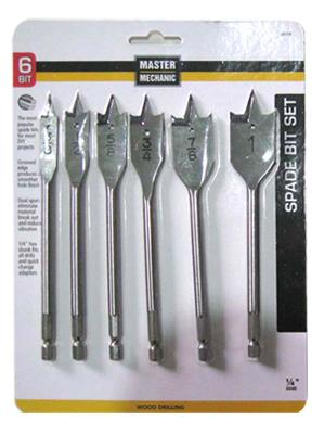 6PC SPADE BORING BIT SET