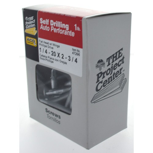 1 LB BOX SELF DRILL SCREWS 2-3/4