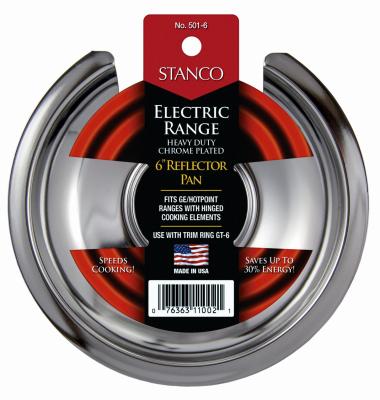 6" CHROME REFL PAN FOR GE