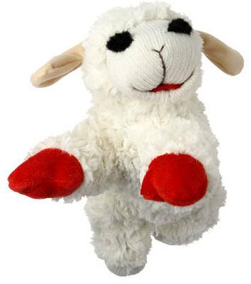 10" LAMB CHOP DOG TOY