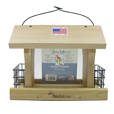 AUDUBON 12" CEDAR BIRD FEEDER