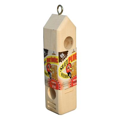 WOODEN SUET PLUG FEEDER