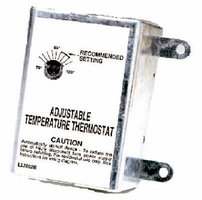 SINGLE SPEED ADJ THERMOSTAT 120V
