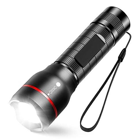 FLASHLIGHT LED 12V PLUG 2.4A RECHARGEABLE