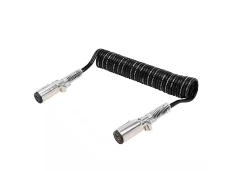 CABLE ASSEMBLY - AUXILIARY VERTICAL DUAL POLE COILED 12 FT. 2/6 GA. ZINC DIE-CAST PLUGS