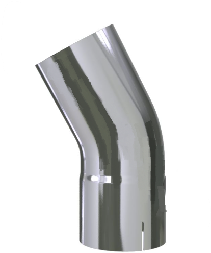 EXHAUST ELBOW 30 DEGREE 5IN OD-ID CHROME