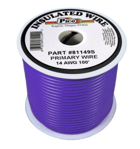 14 GAUGE PURPLE PRIMARY WIRE 100FT SPOOL
