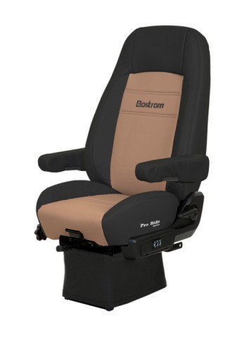 DRAPE  HI-BACK  AIR LUMBAR  DUAL ARMRESTS  BLACK/TAN ULTRA-LEATHER
