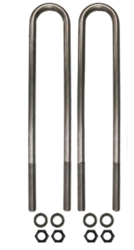 U Bolt Kit RND 7/8in X 3in X 17-1/2in