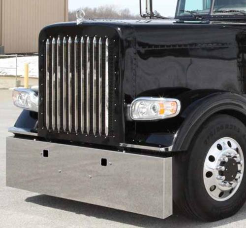 PB 389 22" STD MOUNT BOX END BUMPER W/ TOW HOLE & HW (W)