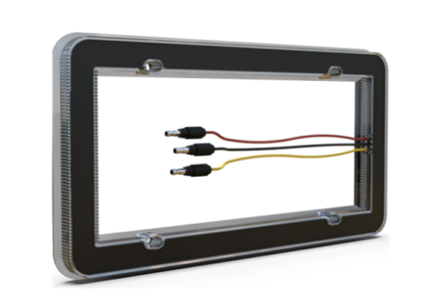 ICON LICENSE PLATE AMBER/WHITE LEDS