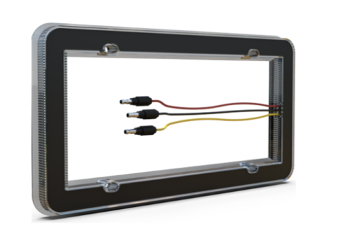 ICON LICENSE PLATE GLOW BLUE/WHITE LEDS